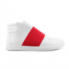 "LILLIE" HIGH-TOP SLIP-ON SNEAKER WITH WIDE ELASTIC BAND